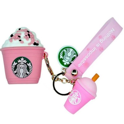 Regali aziendali promozionali con custodia per Airpod personalizzata Starbucks rosa