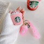 Regali aziendali promozionali con custodia per Airpod personalizzata Starbucks rosa