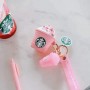 Regali aziendali promozionali con custodia per Airpod personalizzata Starbucks rosa