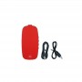 Altoparlante Bluetooth rosso con logo Fly Emirates con caricabatterie wireless per promozioni