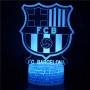 Vendita calda Regalo FC Barcelona Lampada notturna personalizzata 3D Illusion con la tua foto