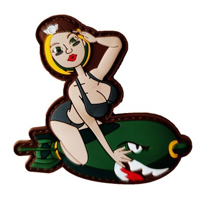 Regali promozionali sfusi hot sexy Lady Diy PVC Patch