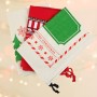 Confezione da 3 sacchetti regalo di Natale grandi personalizzati per borse tote personalizzate