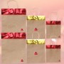 Sacchetti regalo natalizi Kraft personalizzati in rosso e oro da 18 pezzi, adatti per sacchetti natalizi personalizzati