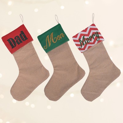 Calze di Natale personalizzate per decorazioni domestiche Calze di Natale personalizzate