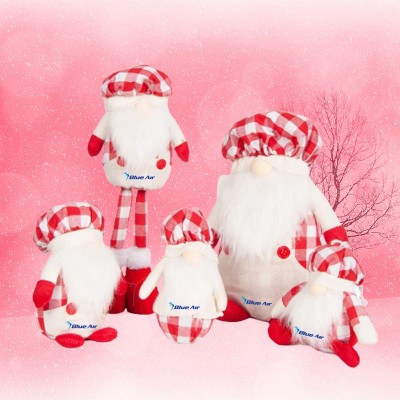 Giocattoli di peluche personalizzati di Babbo Natale con peluche personalizzati con luce a LED Regalo di Natale per bambini