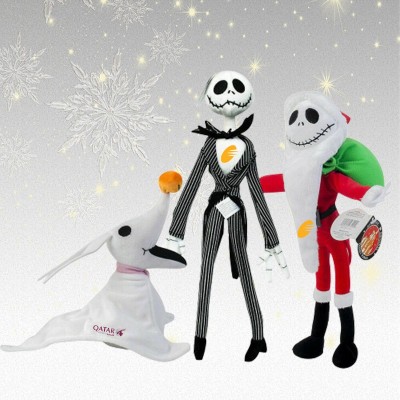 Zero e Jack Santa Peluche Peluche personalizzati Regalo di Natale per bambini