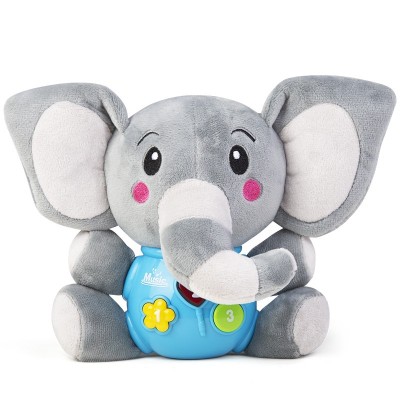 Regalo di Natale personalizzato per bambini in peluche con elefante in peluche natalizio