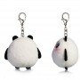 Portachiavi personalizzato con panda in peluche