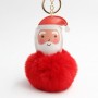 Portachiavi Personalizzato con Pompon a Forma di Babbo Natale