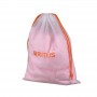 Borsa con coulisse in plastica CPE a doppio strato all'ingrosso Custodia con chiusura lampo satinata trasparente