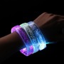 Braccialetti a bolle lampeggianti a LED con logo personalizzato, bomboniere per feste