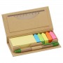 Blocco note post-it in carta kraft all'ingrosso con penna