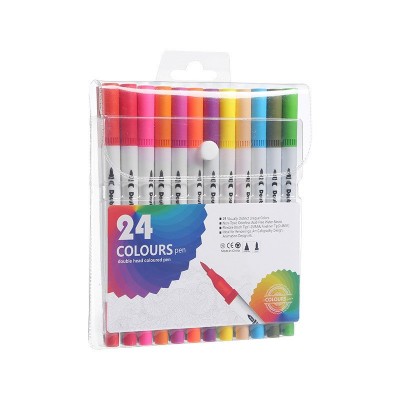 Set di penne per acquerello solubili in acqua Penna per acquerello per pittura con riempimento di 12 colori