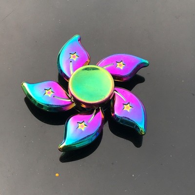 Spinner Fidget Spinner arcobaleno in metallo all'ingrosso Focus Relief Stress Fidget Spinner