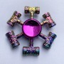 Spinner Fidget Spinner arcobaleno in metallo all'ingrosso Focus Relief Stress Fidget Spinner