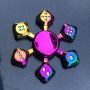 Fidget Spinner multicolore in metallo fresco con cuscinetti lisci Fidget Spinner a manovella