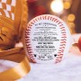 Decorazione regalo di Natale Baseball personalizzato ispiratore