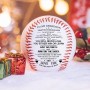 Decorazione regalo di Natale Baseball personalizzato ispiratore