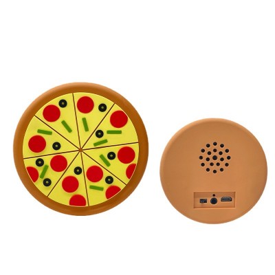 Altoparlanti per pizza divertenti personalizzati Altoparlante per tubo in PVC Bluetooth