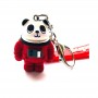 Portachiavi personalizzato con design a forma di panda, in materiale PVC, regalo promozionale