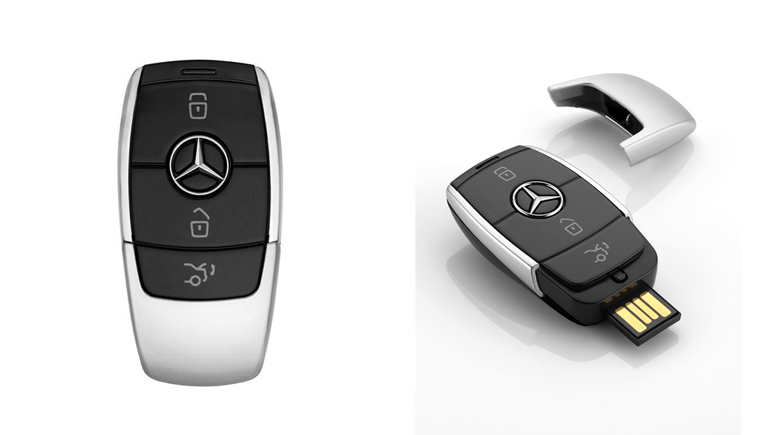 mercedes benz logo car key usb conference giveaway items